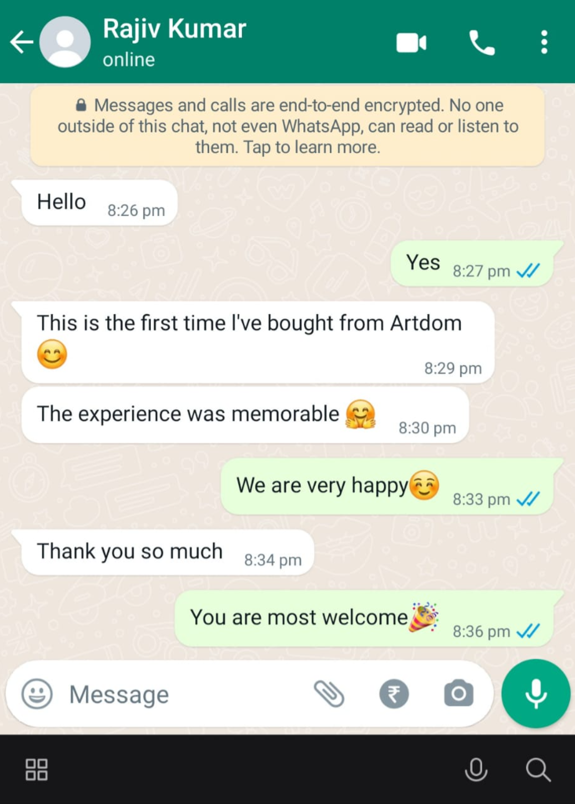 happy customers