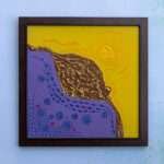 Breathtaking Texture Painting – A Timeless Masterpiece | 2 Colour Tone (Violet & Yellow)