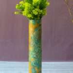 Remarkable Textured Flower Pot for a Stylish Space | 2 Colour Tone (Yellow & Green)