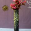 Breathtaking Handcrafted Flower Pot with Metallic Finish | 2 Colour Tone (Black & Green)