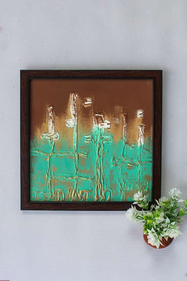 Too Beautiful to Ignore – A Texture Painting That Stuns | 2 Colour Tone (Brown & Green)