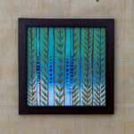 Too Gorgeous to Miss – A Masterpiece of Texture Painting | 3 Colour Tone (Blue, Green & White)