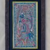 Handmade Madhubani painting on paper showcasing traditional Mithila folk art in vibrant colours.