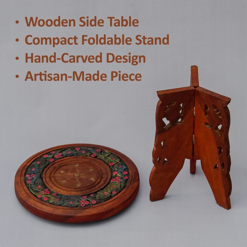 Wooden Foldable Table View 3